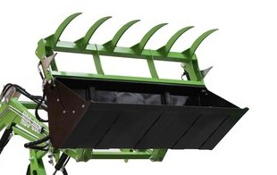 Nakládací lopata s přidržovačem