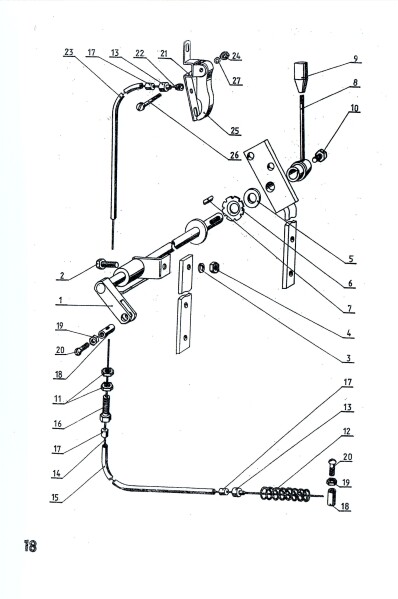 Lanko zhasínání motoru