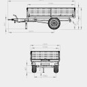 ANS-3500 - Návěs tří stranně sklápěcí - červená